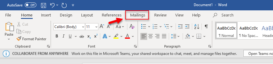 how long does an email merge from word take