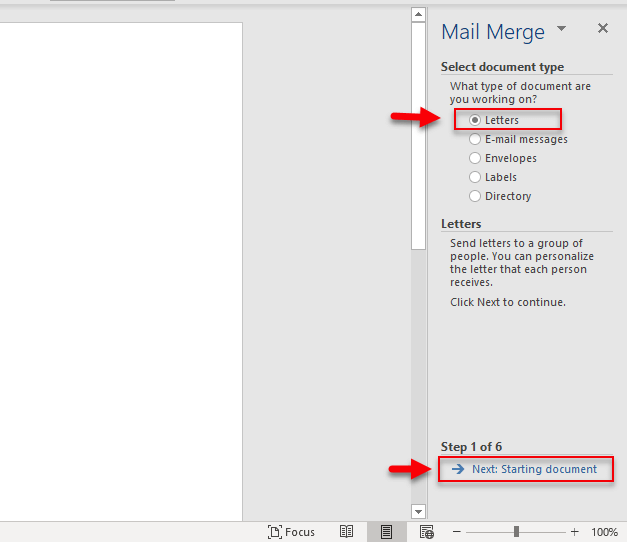 word doc merge excel data