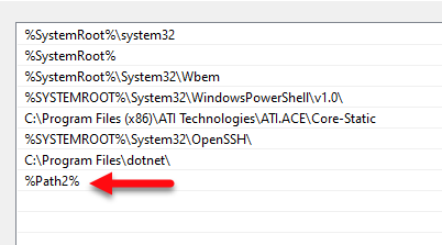 Environment Variable Is Too Large