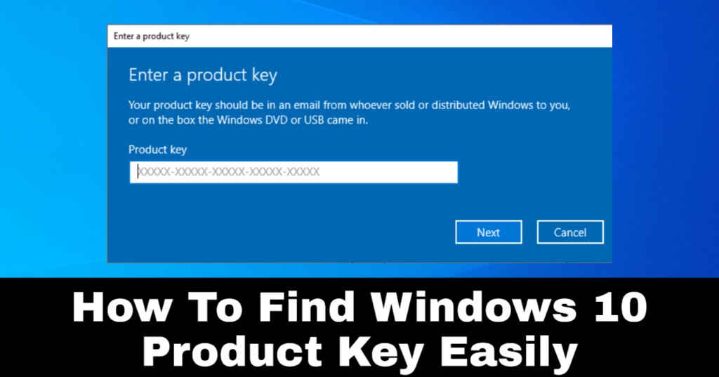 How To Find Windows 10 Product Key Easily