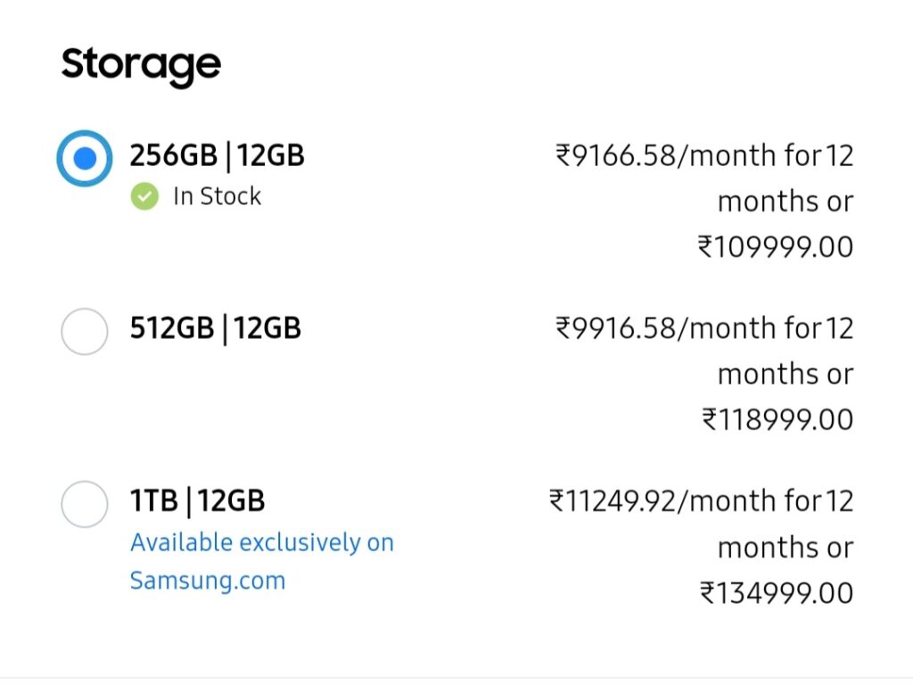 Samsung S22 Ultra Price In India