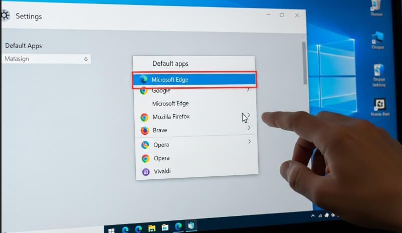 change your default web browser windows