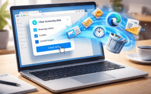 illustration of clear cache in Microsoft Edge