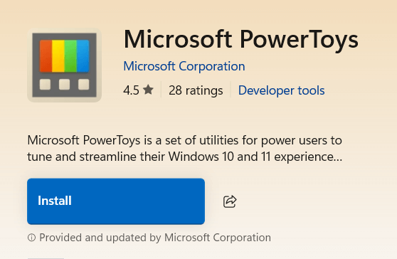 microsoft powertoys download from microsoft store