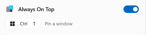 microsoft powertoys always on top