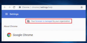 Your Browser Is Managed By Your Organization