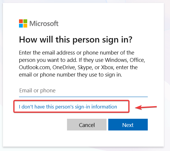 create Microsoft account