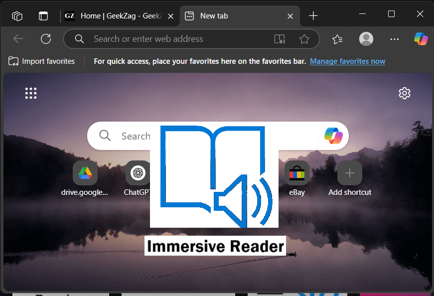 how to enable immersive reader in edge