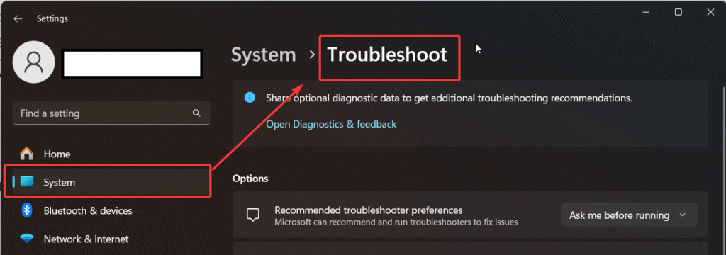 windows troubleshoot