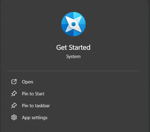 microsoft get started app