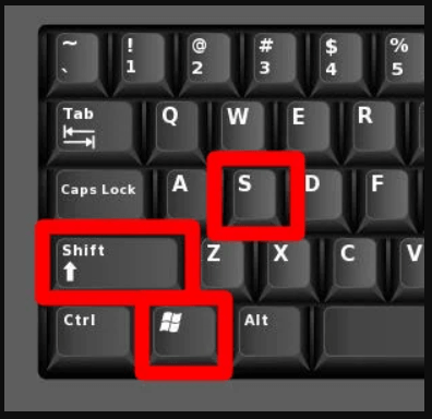 Alt Key and Print Screen Key highlighted