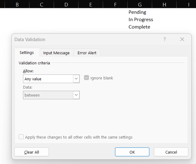 how to create a drop down list in excel-excel choose data validation range