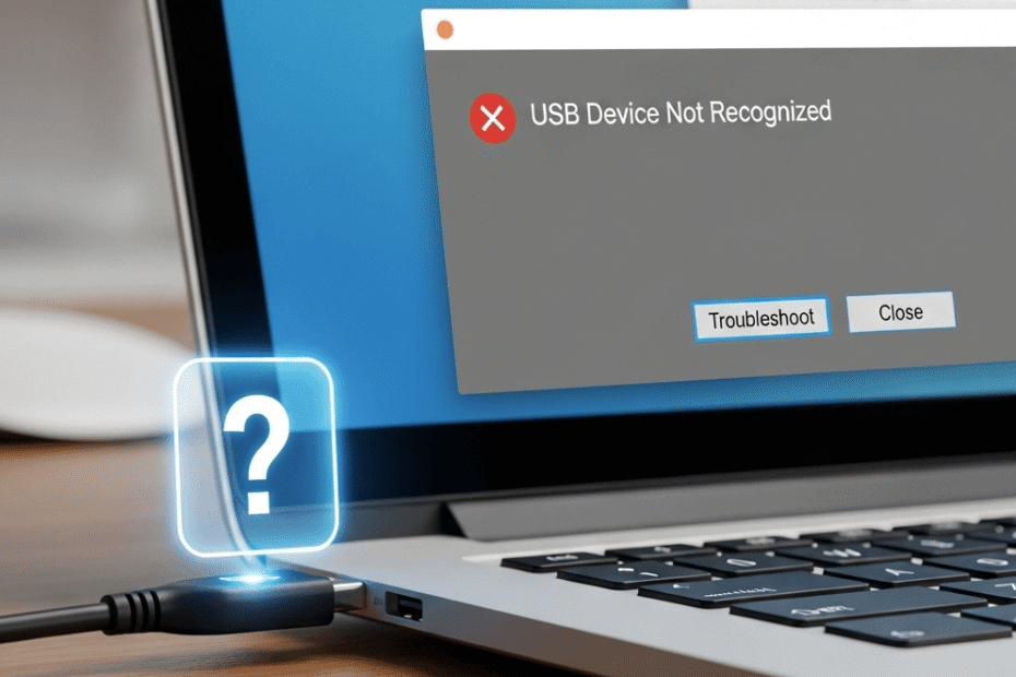 how to fix usb device not recognized
