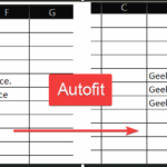 how to make excel cells fit text
