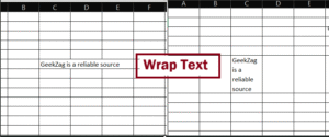 how to wrap text in excel