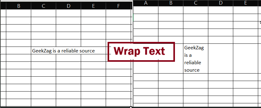 how to wrap text in excel