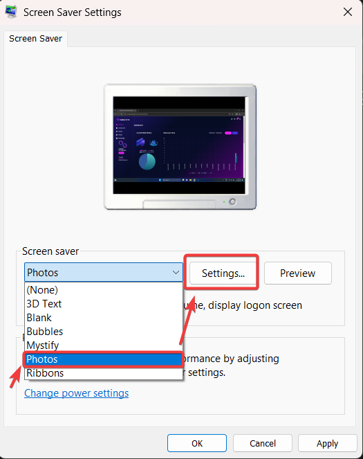 customize your screen saver settings windows - windows 10