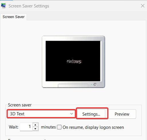 customize your screen saver settings windows