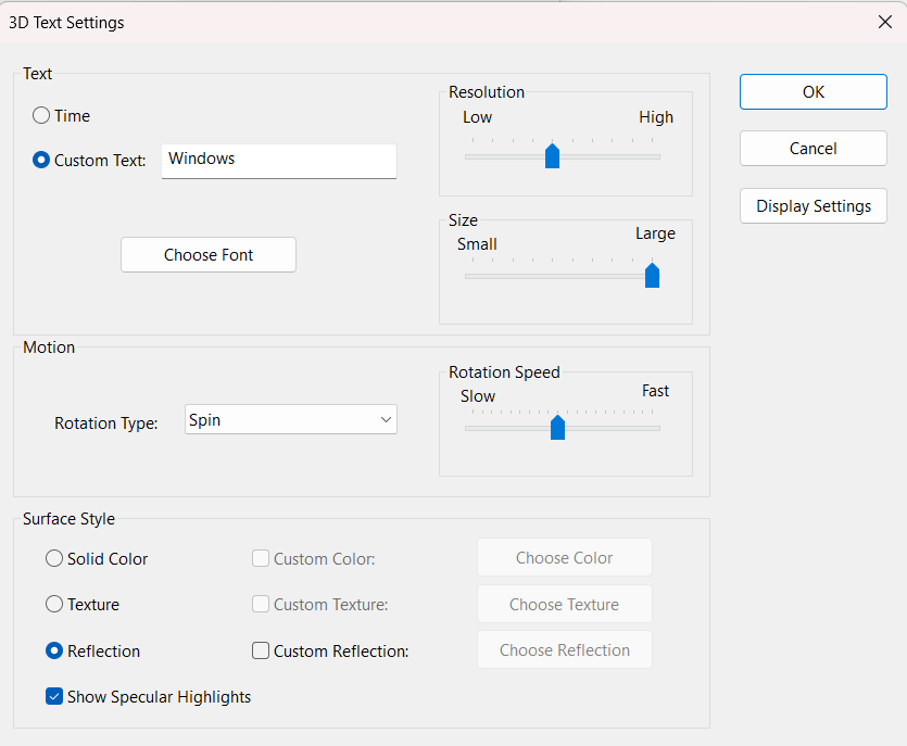 customize your screen saver settings windows