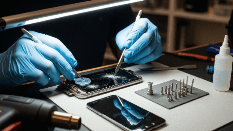 how to fix a cracked phone screen