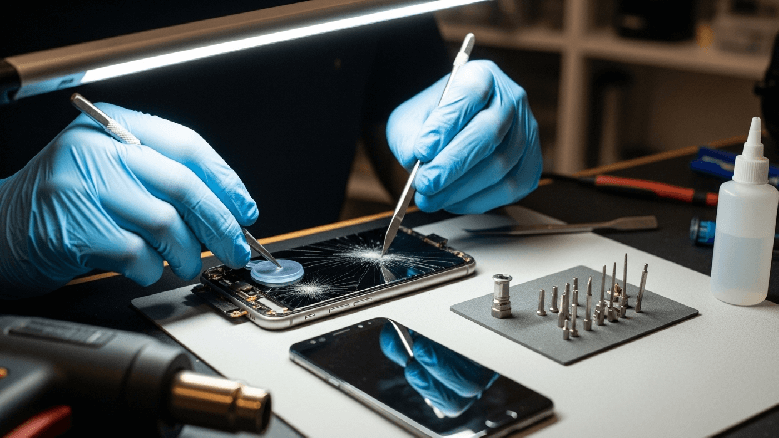 how to fix a cracked phone screen
