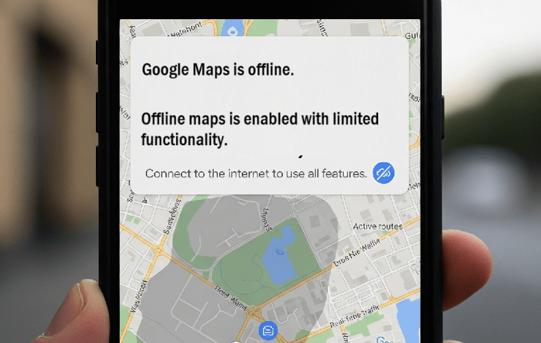 how to fix google maps offline issues