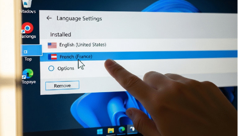 remove keyboard language option windows