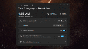 Set Your Time And Time Zone Manually Windows 11 & 10