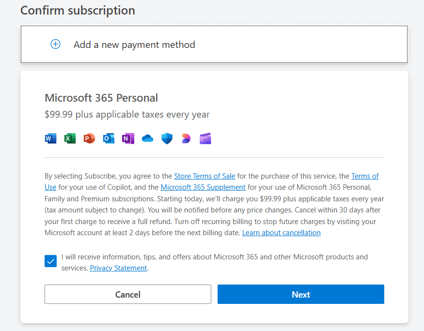 confirm microsoft excel subscription and download microsoft excel