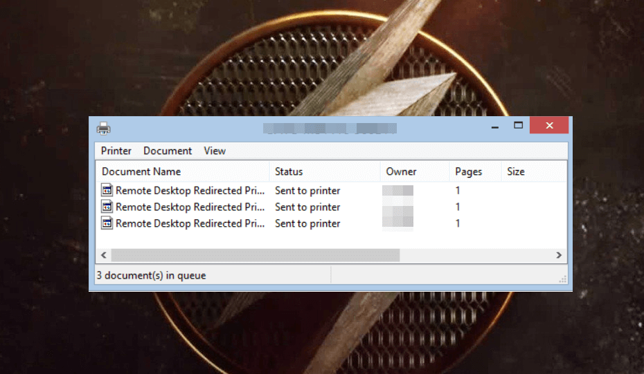 check current print jobs in queue windows