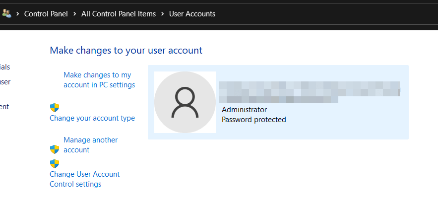 check if you have admin privileges windows
