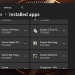list of installed apps on windows