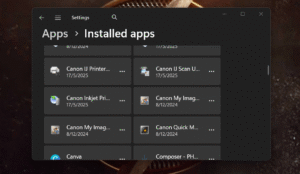 list of installed apps on windows