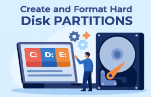 create and format hard disk partitions