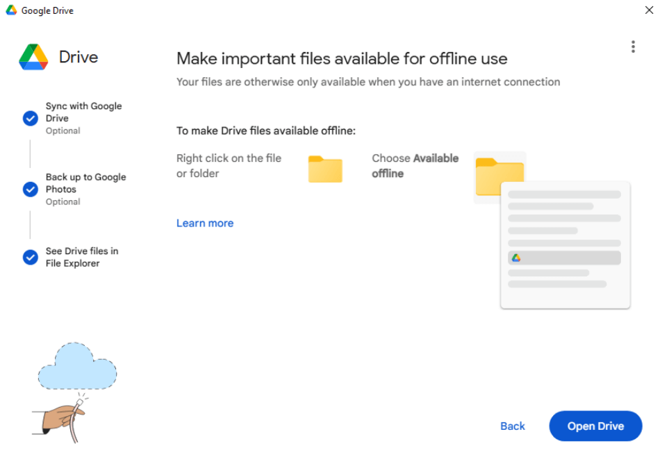 google drive for desktop
