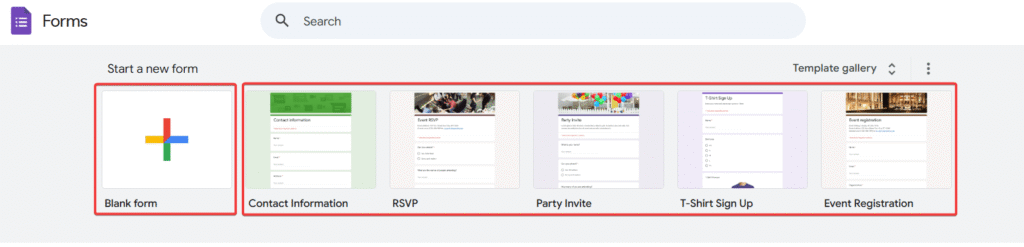 how to create a google form