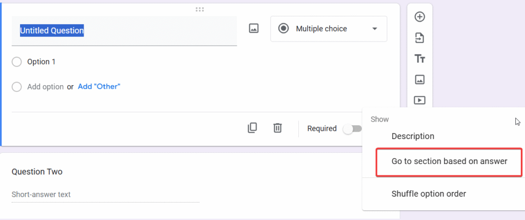 how to create a google form