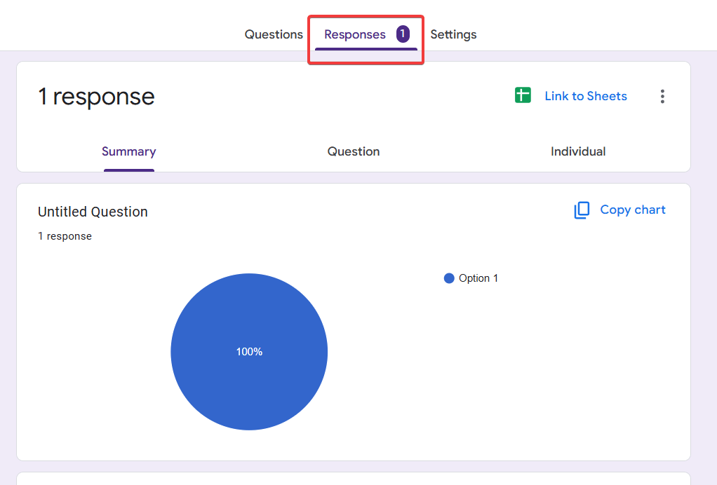how to analyze response in google form