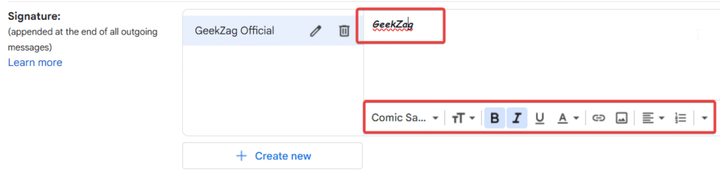 how to create a signature in gmail