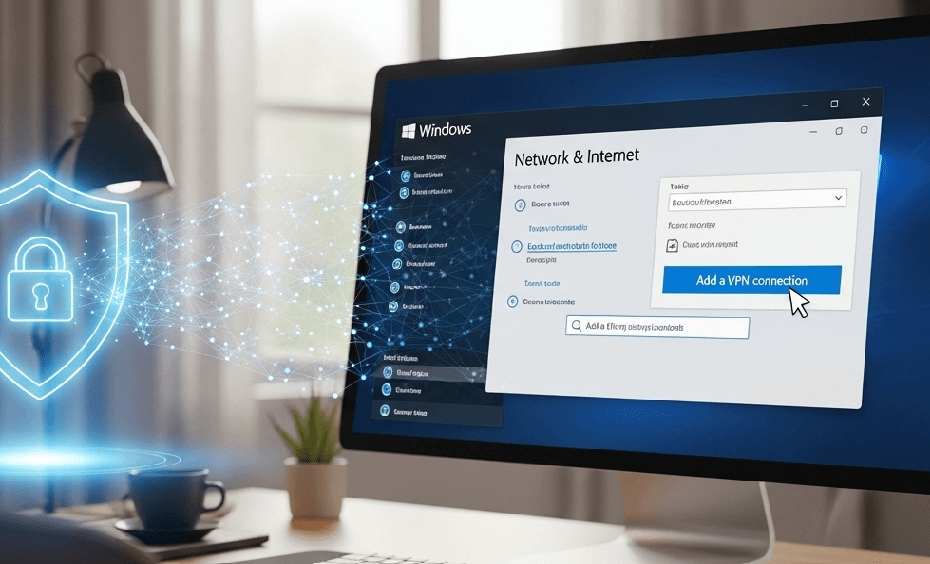set up a secure vpn connection windows