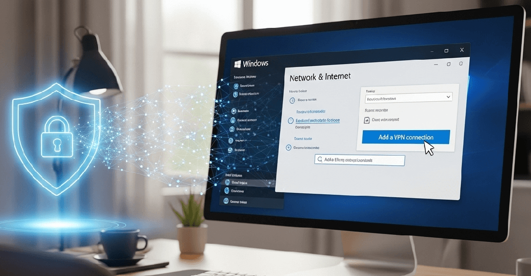 set up a secure vpn connection windows