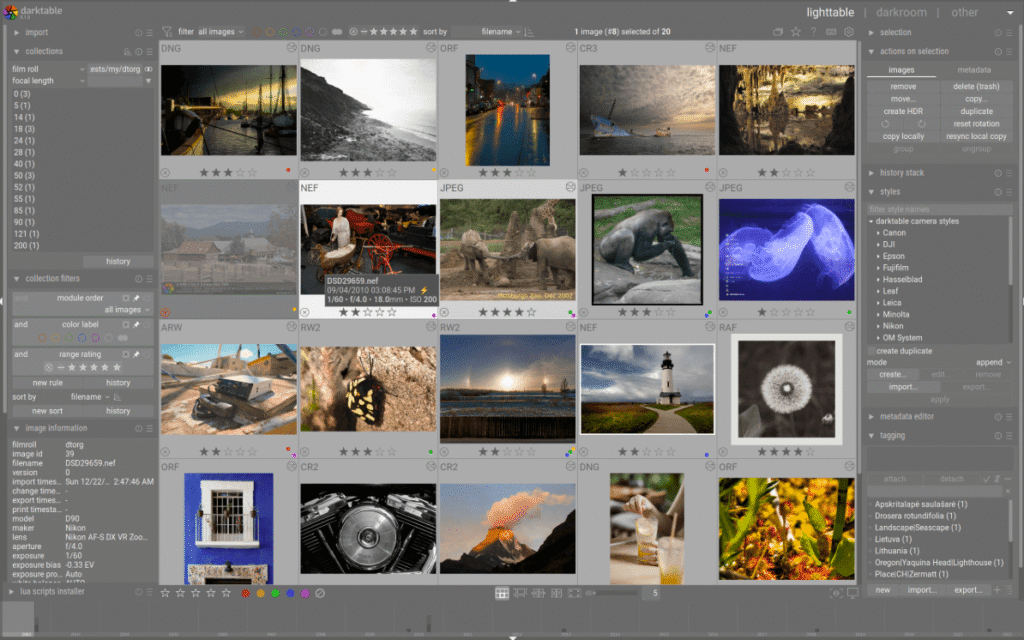 best free software for graphic designers darktable