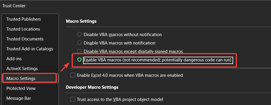 how to enable macros in excel