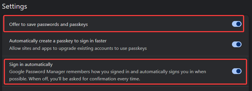 google password manager